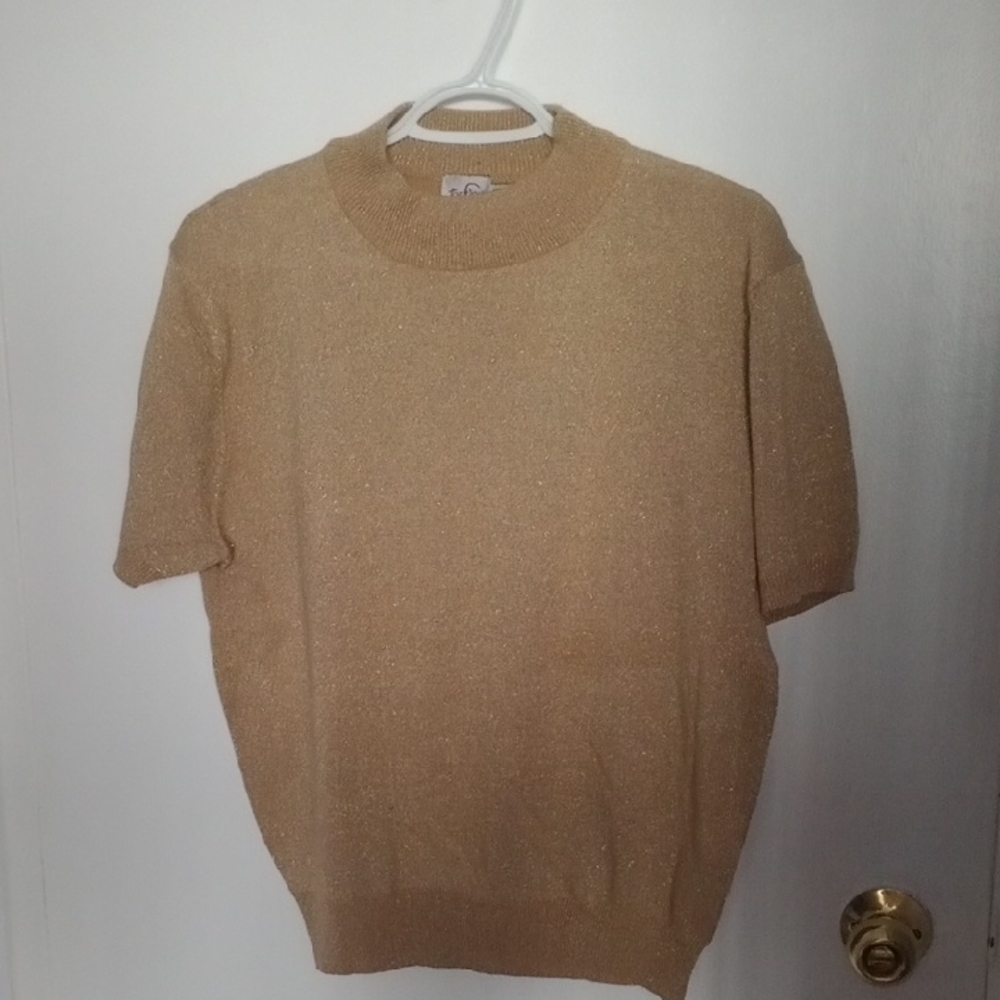 Vintage Pit To Pit 22.TanJay Tan Crewneck Sweater Lightweight Knit
